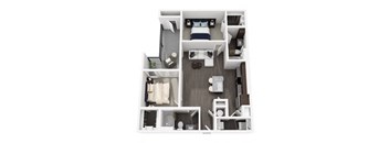 B1 Floor Plan. at 422 at the Lake, Austin Texas