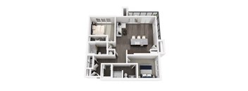B4 Floor Plan at 422 at the Lake, Texas, 78704
