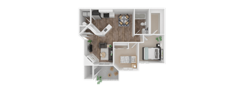 2 Bed Floorplan at The Arden, Gresham, OR, 97080