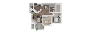 2 Bedroom Floorplan at The Arden, Gresham, OR