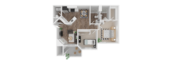 Two Bed Floorplan at The Arden, Gresham