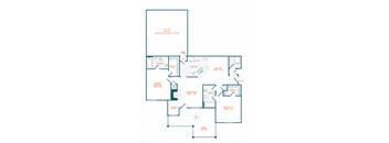 a blueprint of a floor plan of a house