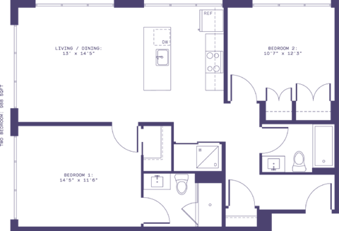 the floor plan of our apartment