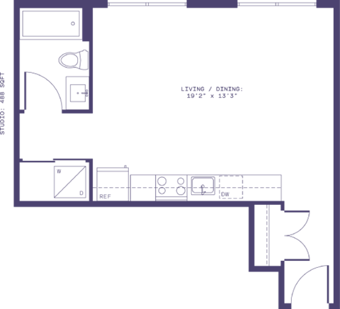 a floor plan of a house with a green background