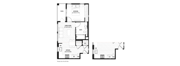 the floor plan of the first floor of the house
