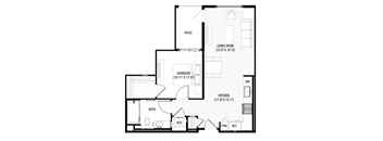 the plan of the upper floor of the