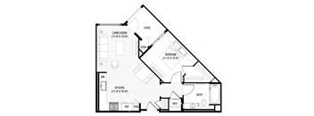 blueprint of a floor plan of a small house