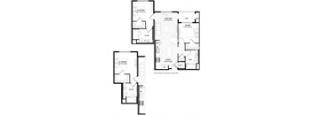 the floor plans of three different floors of a house