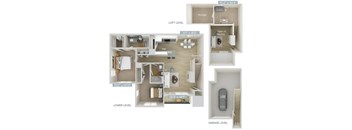 the floor plan of the affinity
