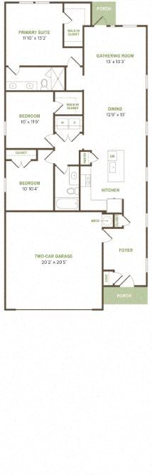 a blueprint of a floor plan of a house