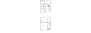 three pictures of a floor plan of a house