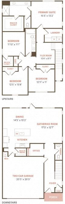 a diagram of a floor plan of a house