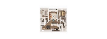 two bedroom floor plan  the residences at sawmill estates apartments in