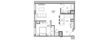 a black and white floor plan of a house