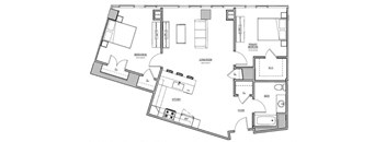 a blueprint of a floor plan of a house