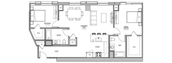 a drawing of a floor plan of a house