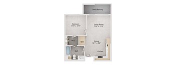 the floor plan of the living room of a apartments