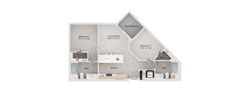 the??? floor plan of a house with two floors
