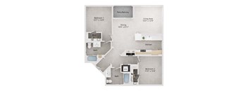 a 2103 sq ft floor plan  apartments  the residences at