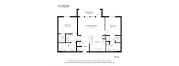 the floor plan of the apartments