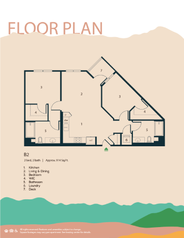 floor plan of the cave house