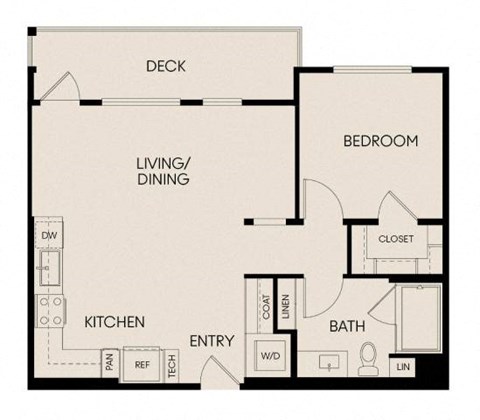 a floor plan of a room with a bedroom and a bathroom