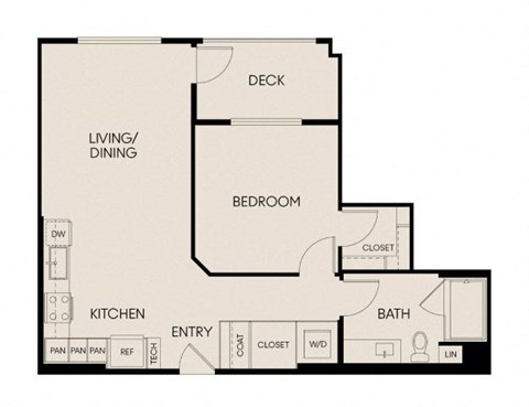 a floor plan of a living room and a bedroom