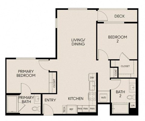a floor plan of a living room and a bedroom