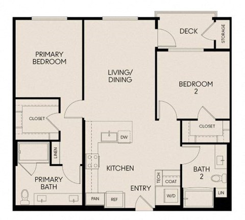 a floor plan of a room with a bedroom and a bathroom
