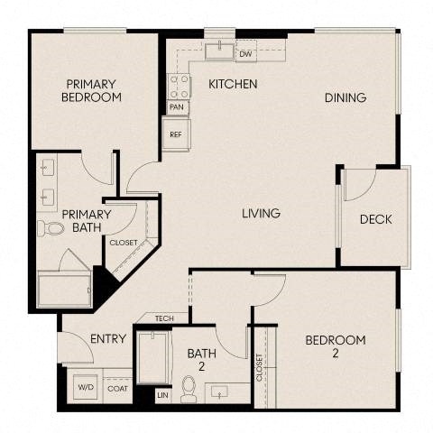 a floor plan of a house with a bedroom and a living room