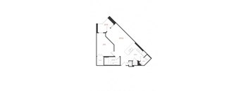 A black and white floor plan of a house with rooms labeled.