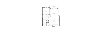 A black and white floor plan of a house with labeled rooms.