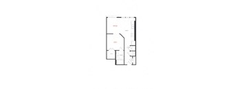 A floor plan of a house with rooms labeled.