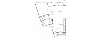 A black and white diagram of a house layout with labeled rooms.