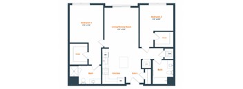 B2 | 2 Bed | 2 Bath
