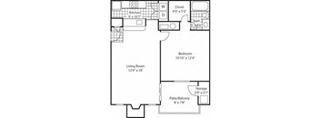 A black and white image of a floor plan for a house.