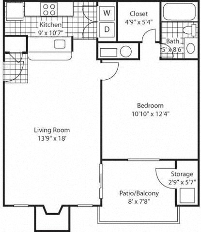 A black and white image of a floor plan for a house.