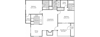 A black and white image of a house floor plan.