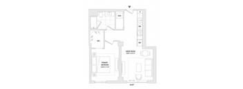 A floor plan of a house with a primary bedroom, a great room, a wet room, and a jacuzzi.