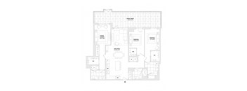 A floor plan of a house with a Great Room, two Bedrooms, a Bathroom, and a Private Entrance.