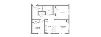 Canvas B1BH | 2 Bed | 1 Bath