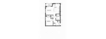A black and white image of a house floor plan.