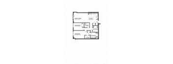 A black and white image of a floor plan for a house.