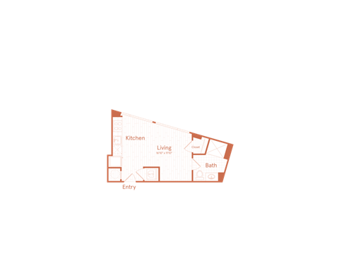A diagram of a house layout with labeled rooms.