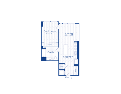 A blueprint of a house layout with labeled rooms.