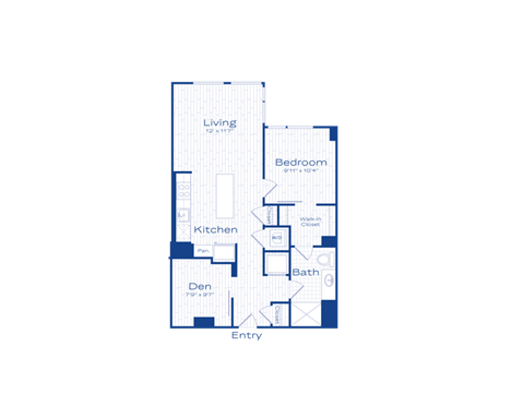 A blueprint of a house layout with labeled rooms.