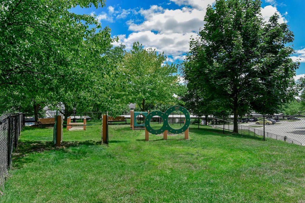 A green sign with the word "Olympic" on it is in the foreground of a grassy area.