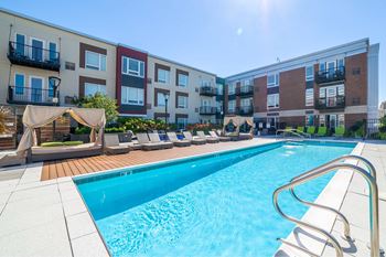 Luxury pool at Park 205 Apartments in Park Ridge, IL