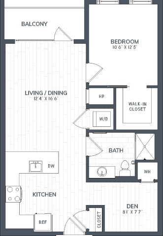A black and white image of a floor plan for a home.