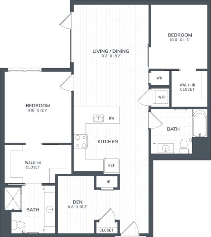 A black and white image of a house floor plan.